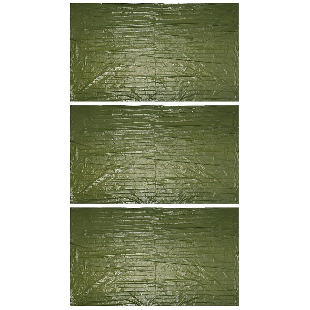Survival Blanket Reflective - 3Pcs Outdoor Emergency Blanket Aluminum Survival