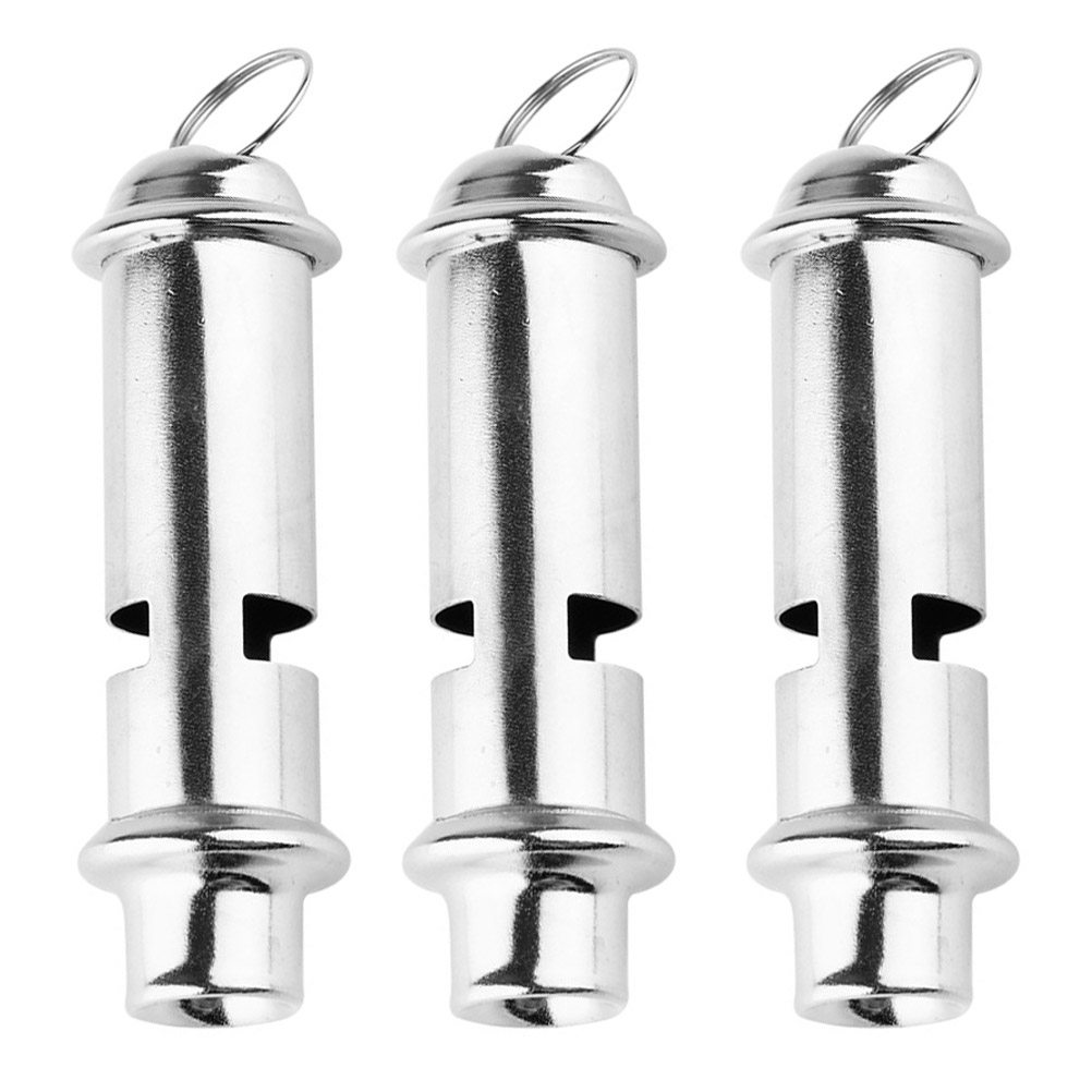Emergency Whistle Loud - 3Pcs Outdoor Emergency Whistle Stainless Steel