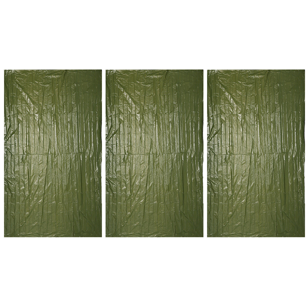 3Pcs Outdoor Emergency Blanket - đánh giá và giá Survival Blanket Reflective