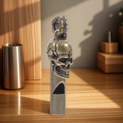 Spooky Skull Head Copper Whist - đánh giá và giá Emergency Whistle Loud