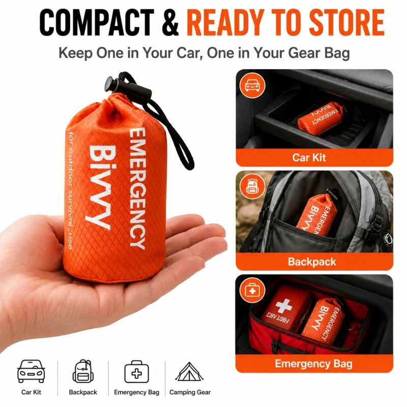 Emergency Sleeping Bag, PE Alu - đánh giá và giá Bivy Bag Emergency